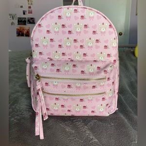 Pink mini backpack with bears,hearts,roses Under One Sky
